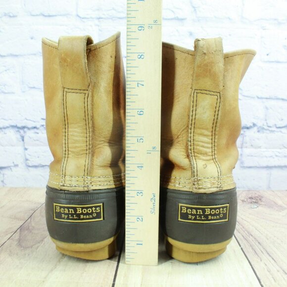 Vintage LL Bean 10 M Lounger Duck Boot Engineer Buckle Leather Unlined - Picture 6 of 10